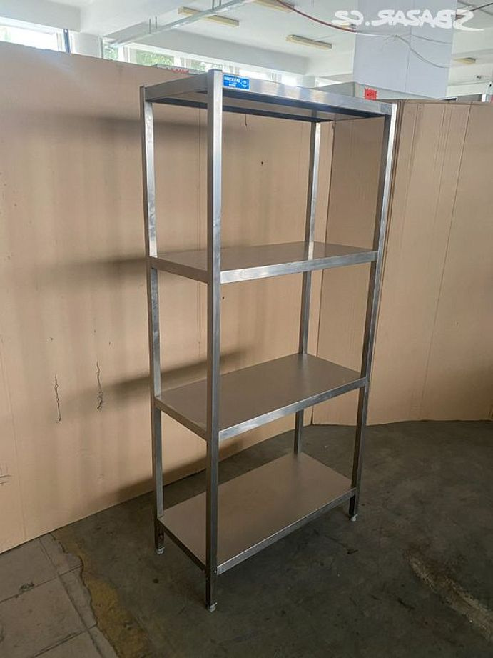 Nerezový regál 4 policový 85x40x180cm