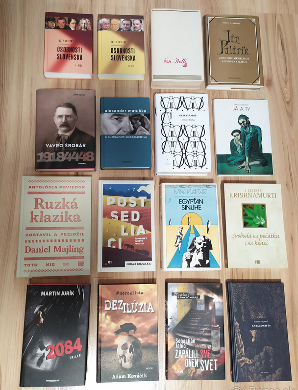 Predám knihy – rôzni autori, beletria, úvahy, biografia