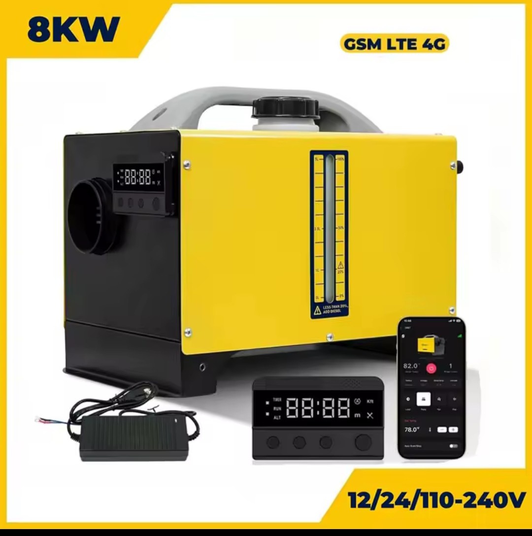 Naftové topení 8kW, 12+24+230V, GSM LTE 4G