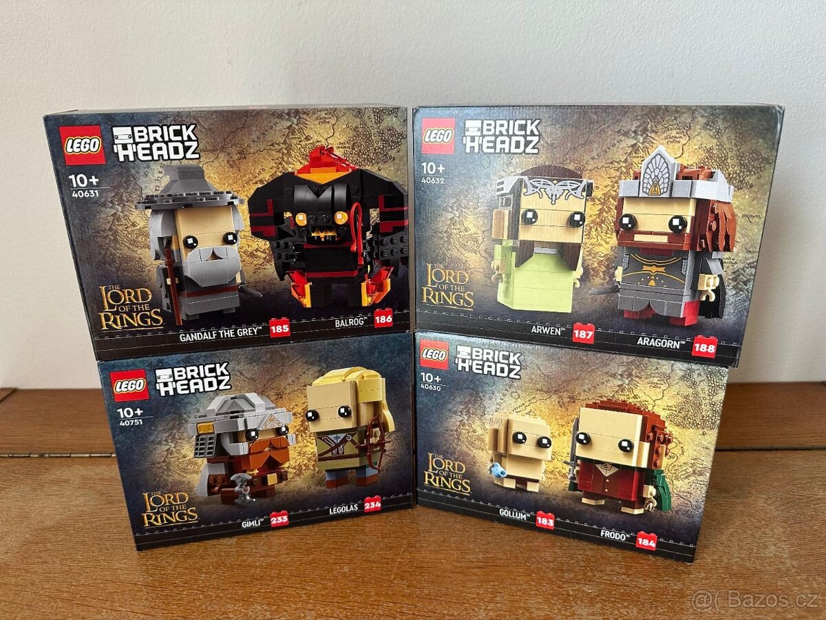 LEGO® Kolekce LOTR BrickHeadz - 40630, 40631, 40632, 40751