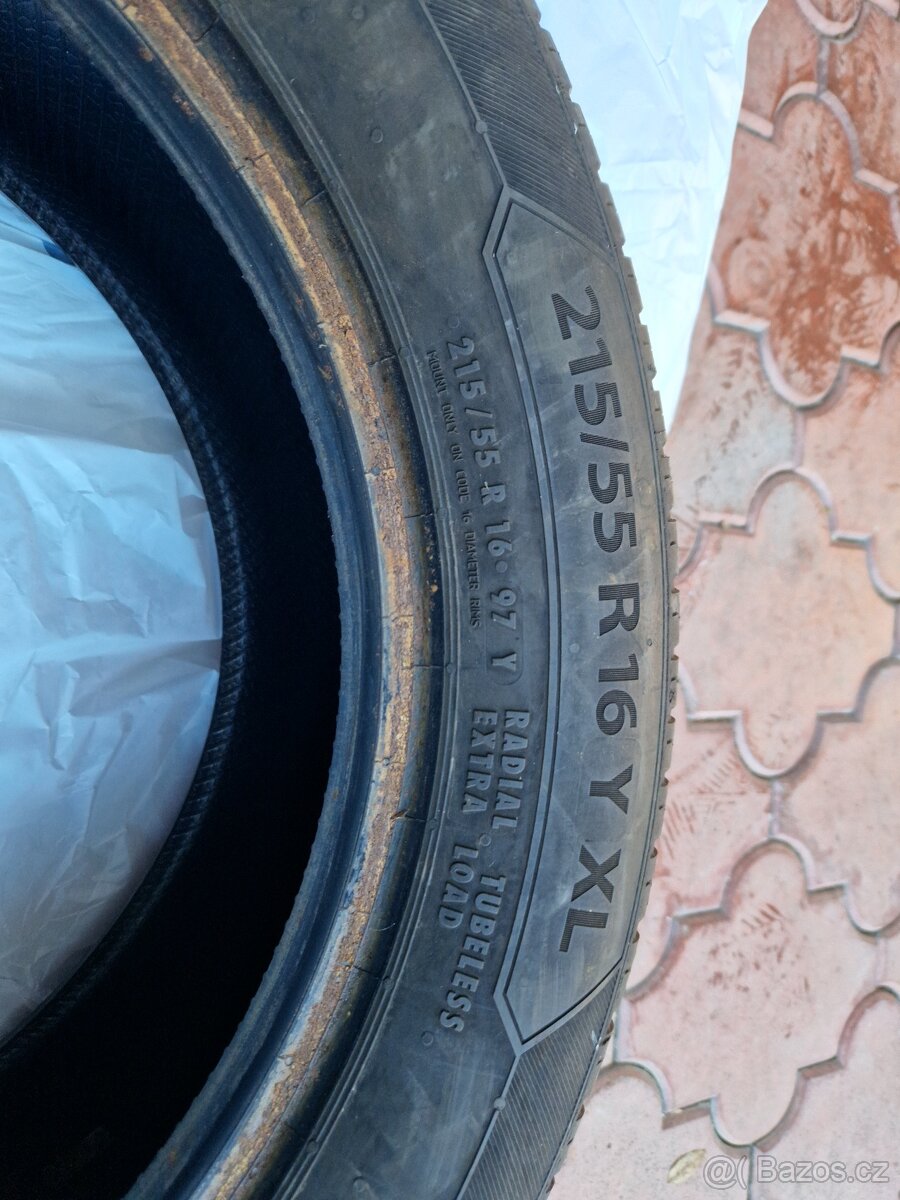 Prodám letní pneu Barum Bravuris 5 HM 215/55 R16 Y XL