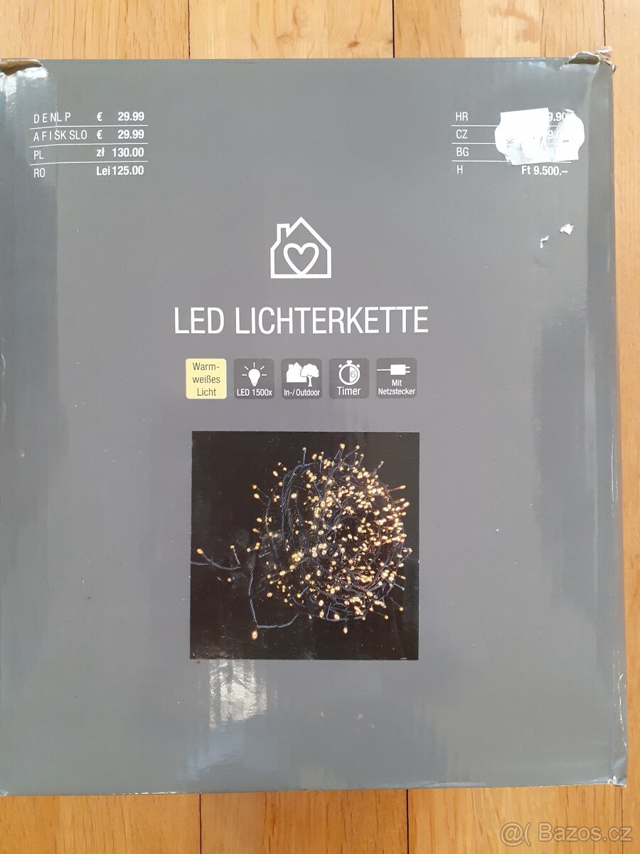 LED světla venkovní vánoční