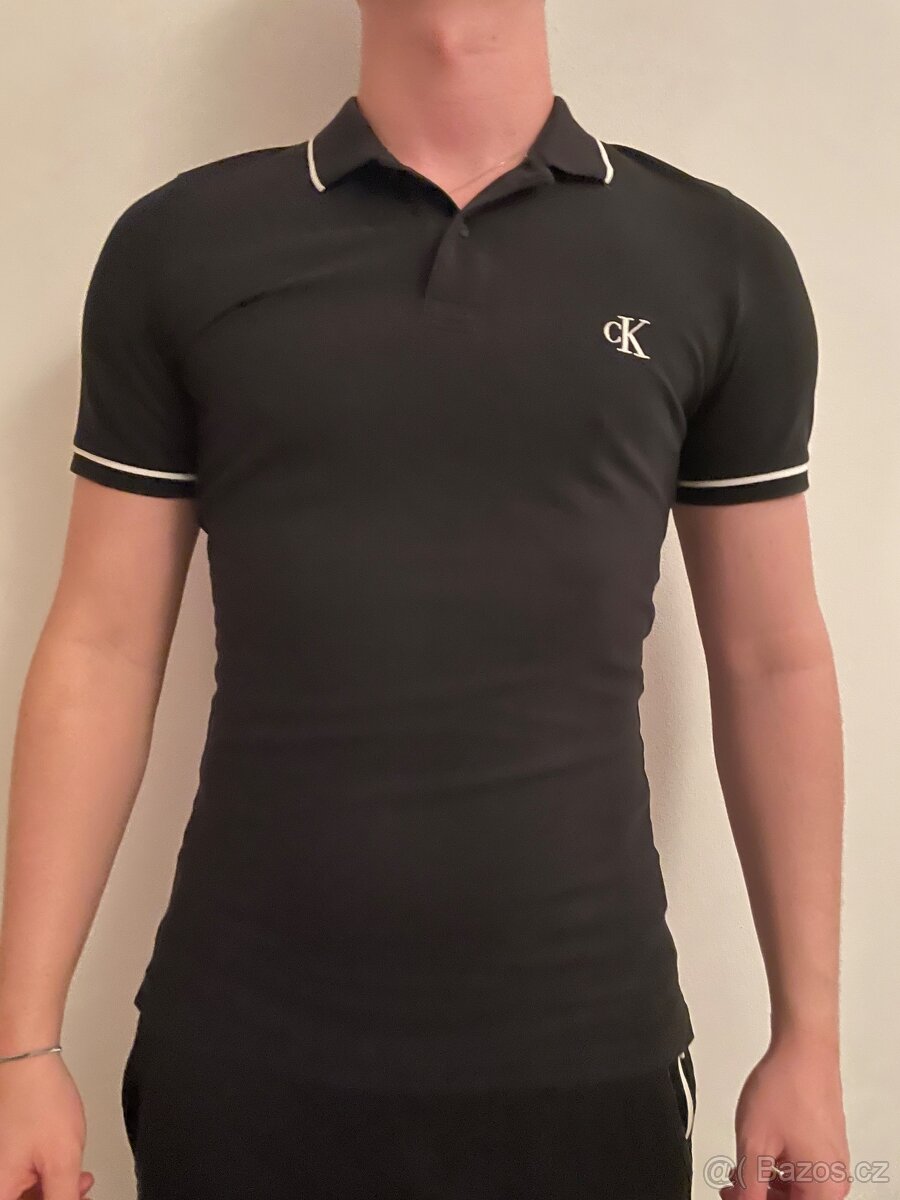 Pánské Polo tričko Calvin Klein - černé