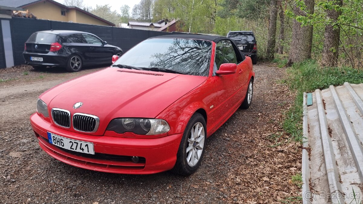 BMW E46 2.5 cabrio, manual, najeto 170tkm