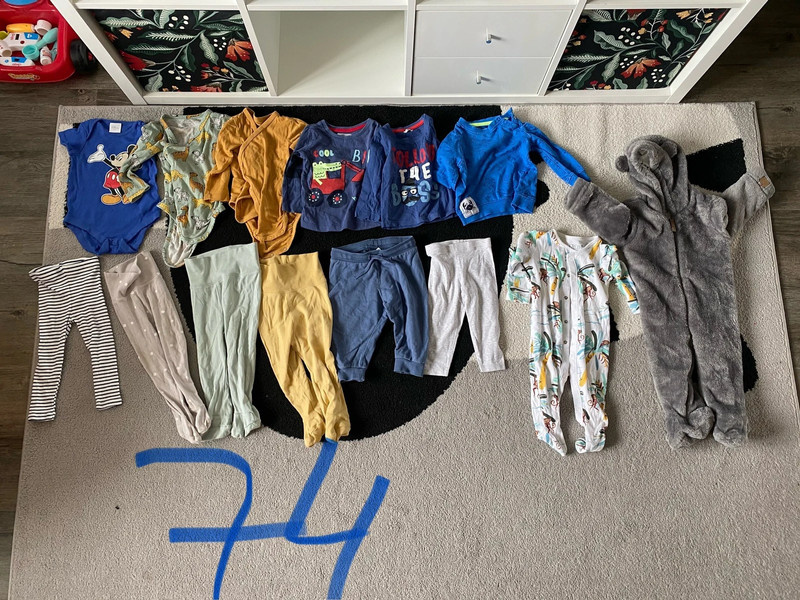 SET OBLEČENÍ 3 – dětské chlapecké – velikost 74