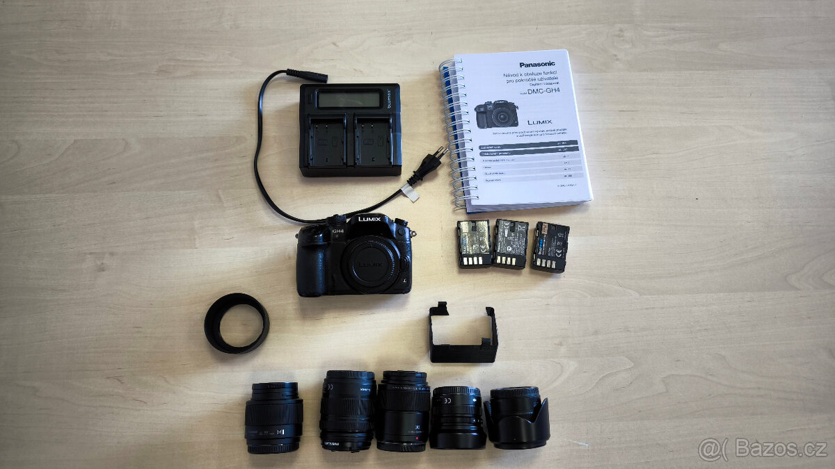 Prodám Panasonic LUMIX GH4 včetně velkého příslušenství