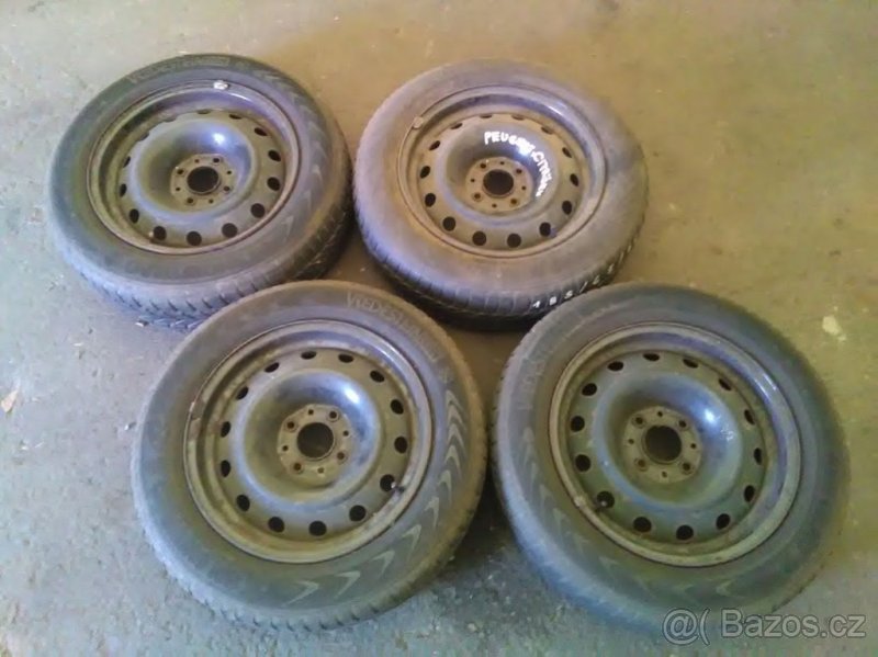 DISKY 4x108 PEUGEOT,FORD + PNEU ZIMNÍ 185/65/15