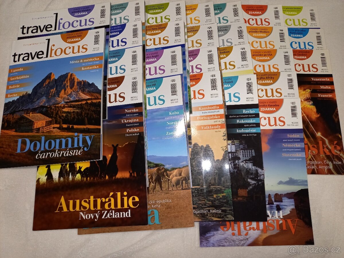 Časopis Travel Focus - 26 dílů - cena set.