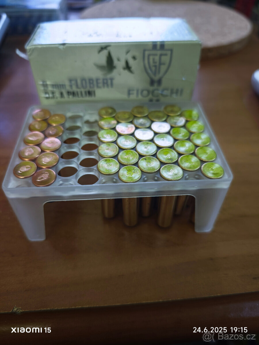 Flobert náboje 9mm dlouhé brok + špička, okrajový zápal