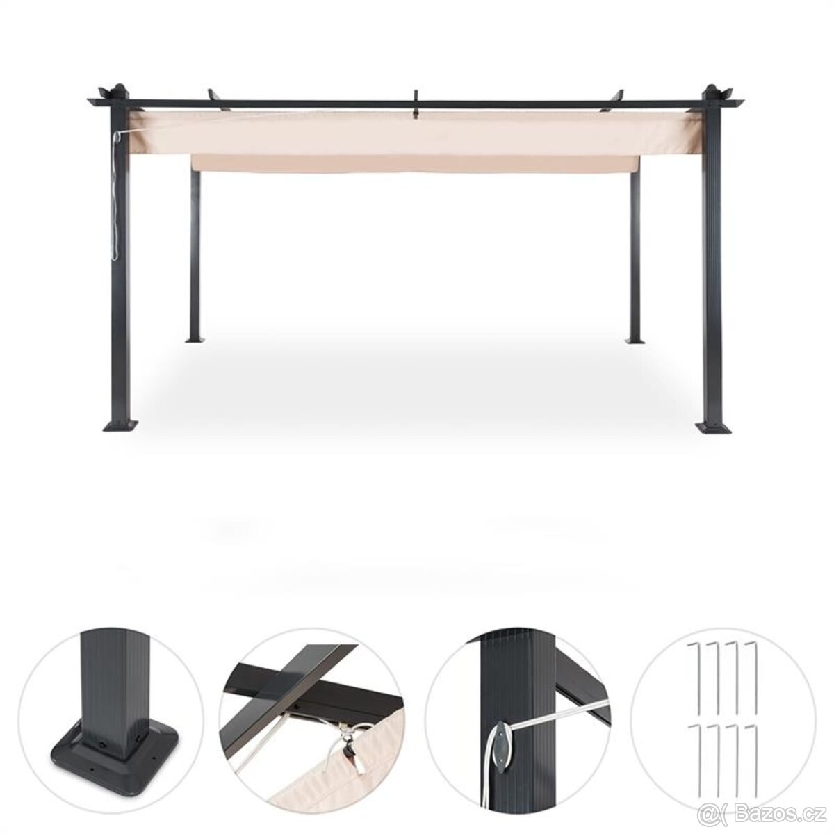 Pergola 3x4 m antracit