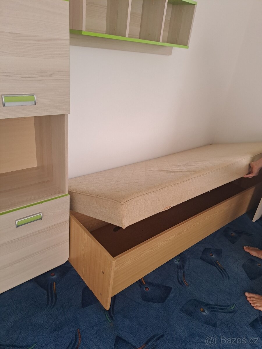 2x válenda s úložným prostorem