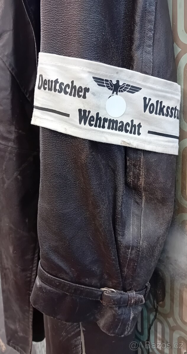 KABÁT WEHRMACHT DEUTSCHE WOLKSSTURM -ROZMĚRY NA FOTO.