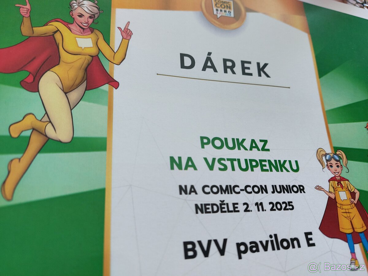 Poukaz - 2 vstupenky Comic-con junior
