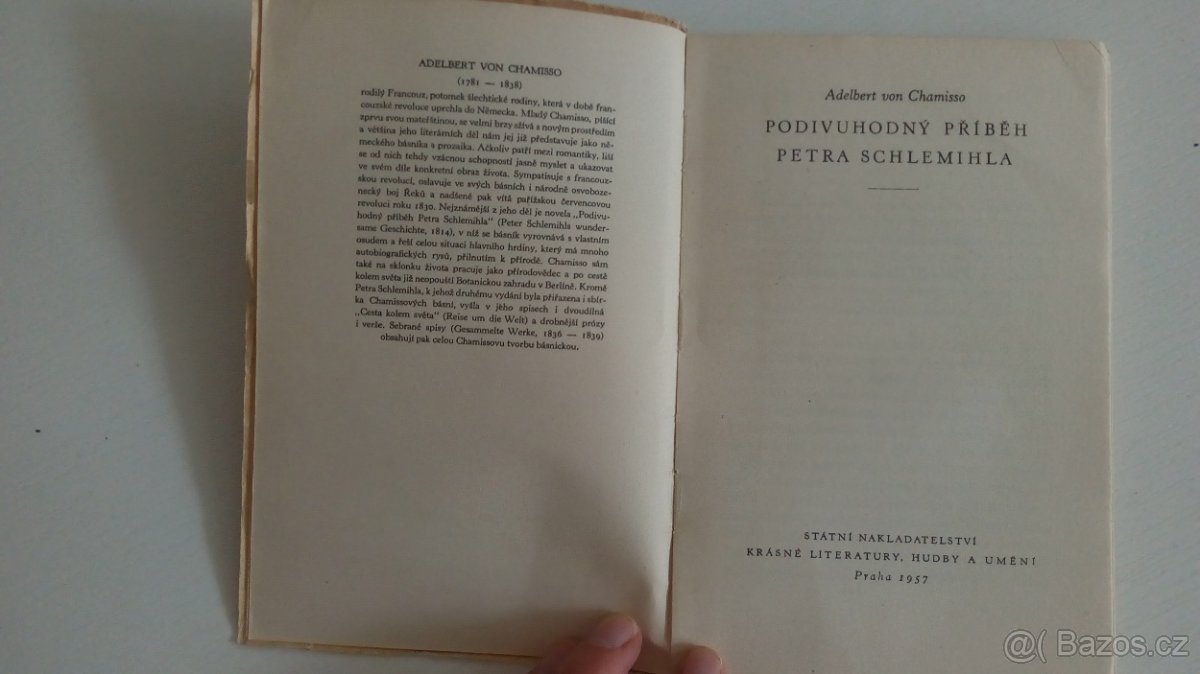 Adelbert von Chamisso - Podivuhodný příběh Petra Schlemihla