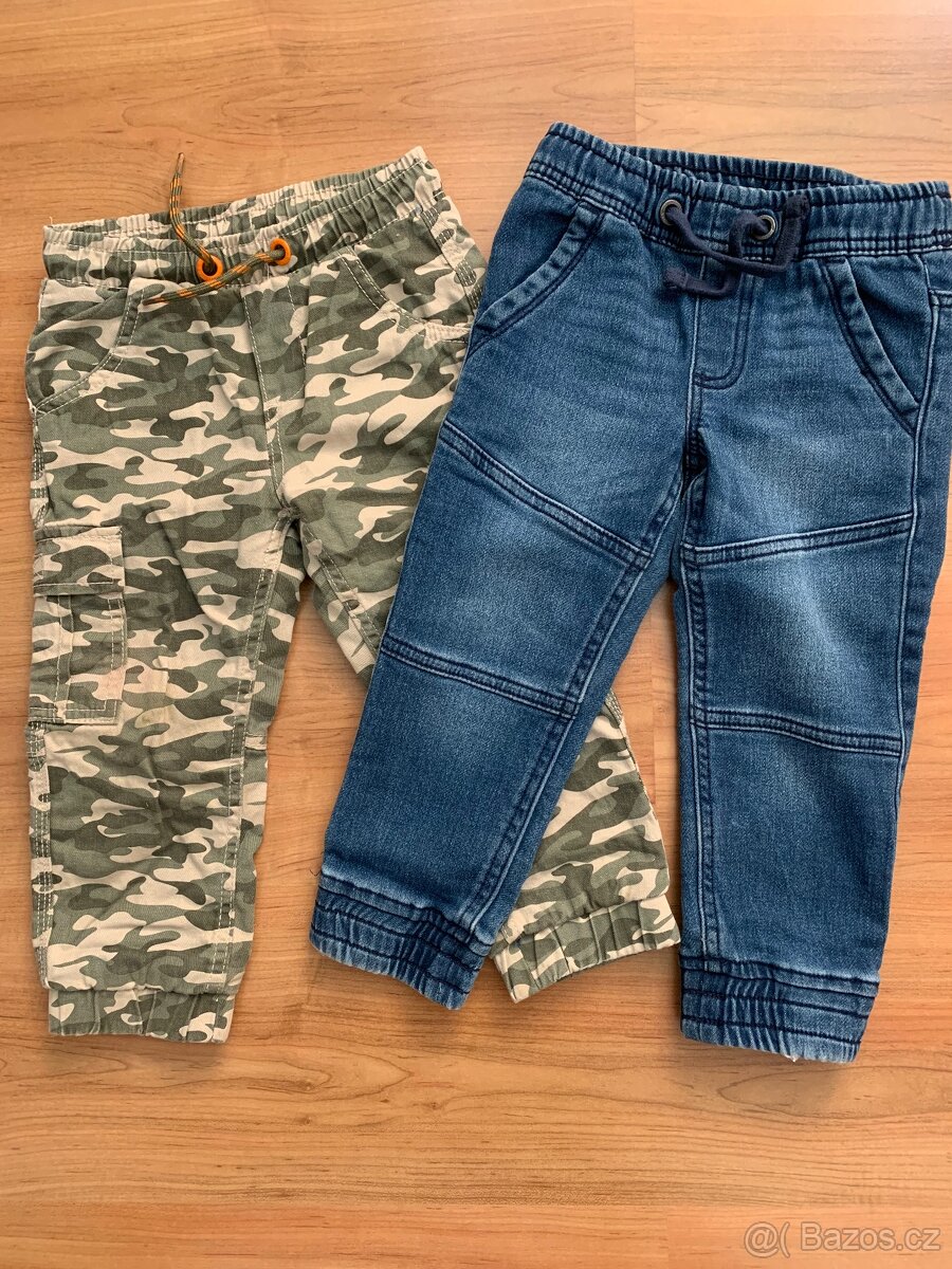 Zateplené kalhoty vel 92 a 98