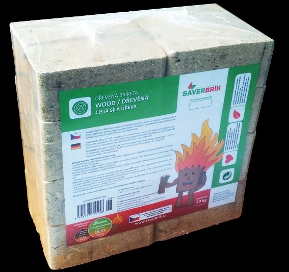 Brikety dřevěné WOOD (RUF) 10 kg
