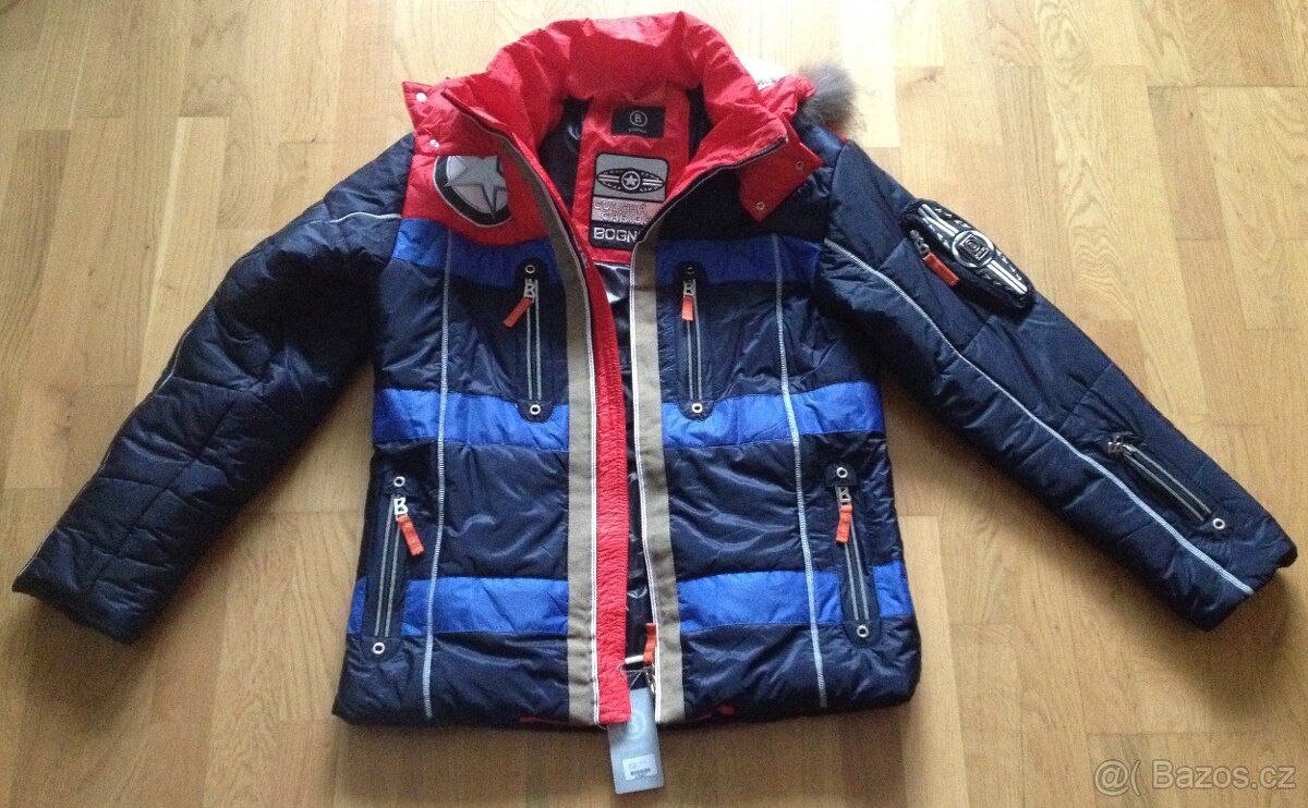 Tmavomodrá pánska vetrovka značky Bogner