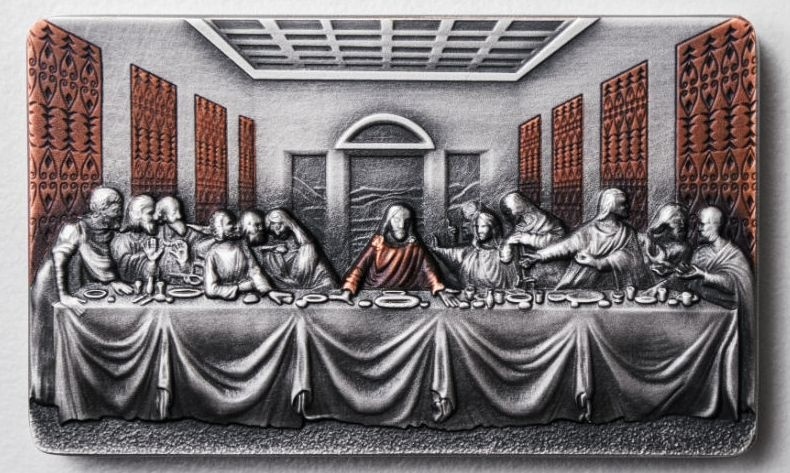 Stříbrná mince - Poslední večeře - - 2019 2 oz jen 999 kusů