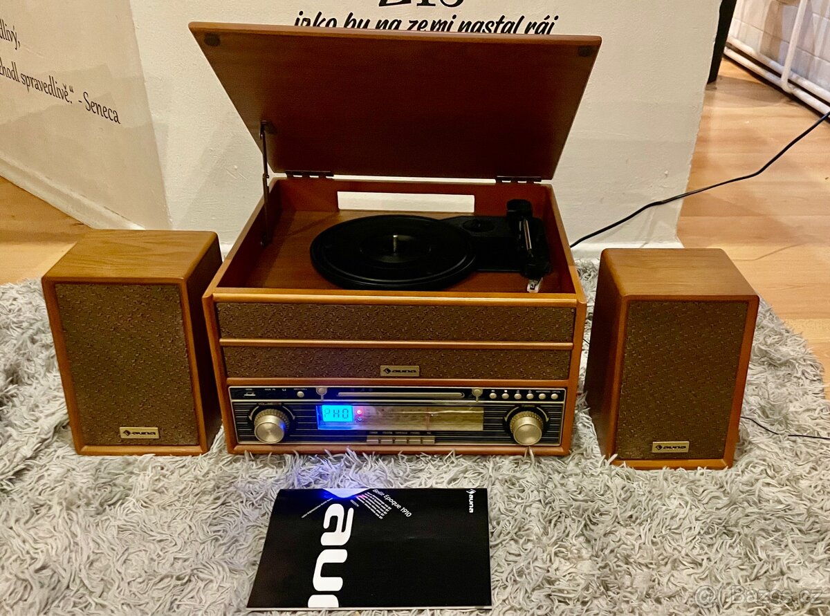 Nový gramofon, CD, kazety, rádio. Lze zaslat