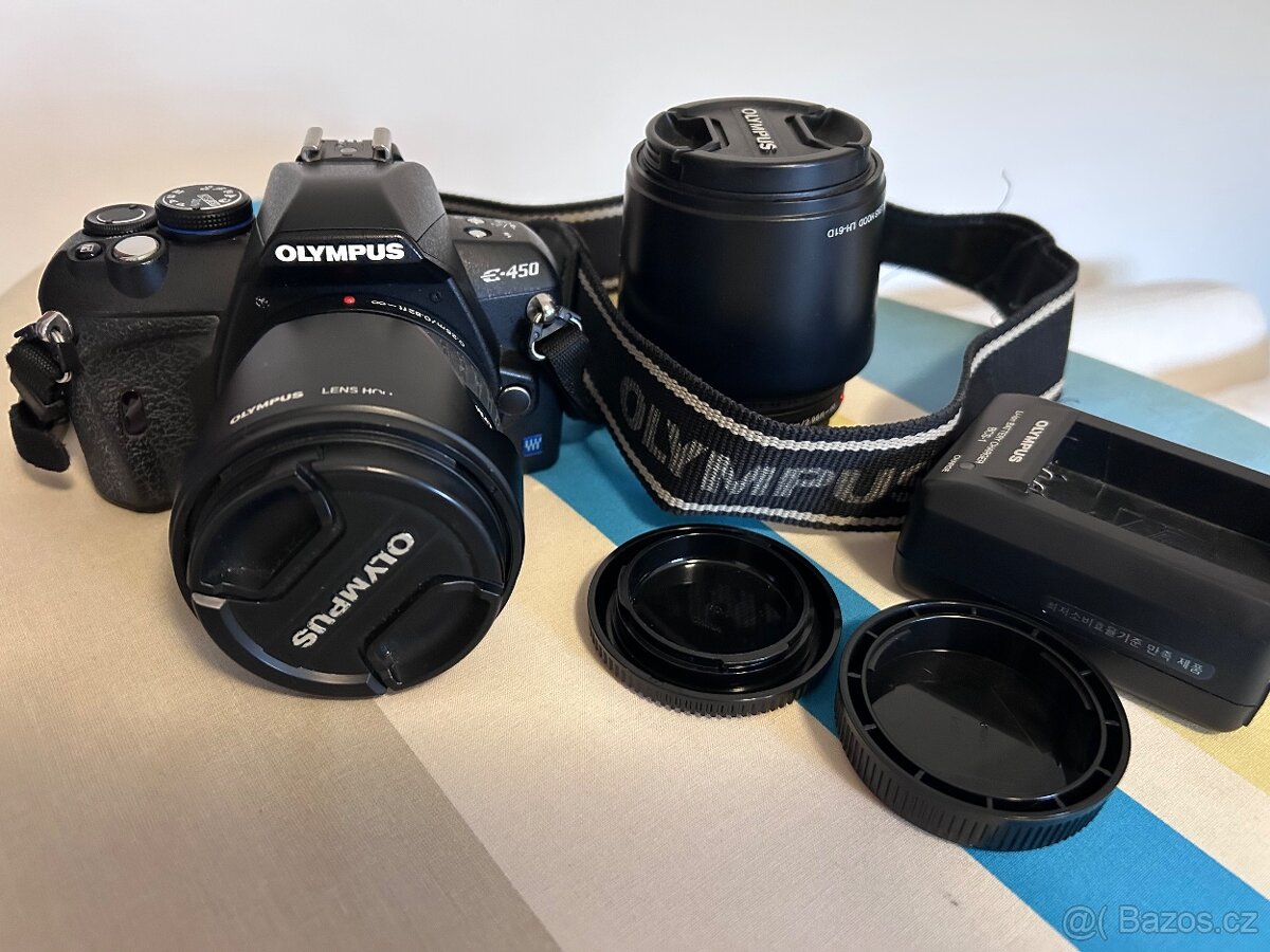 Olympus E-450 + 2 objektivy + příslušenství