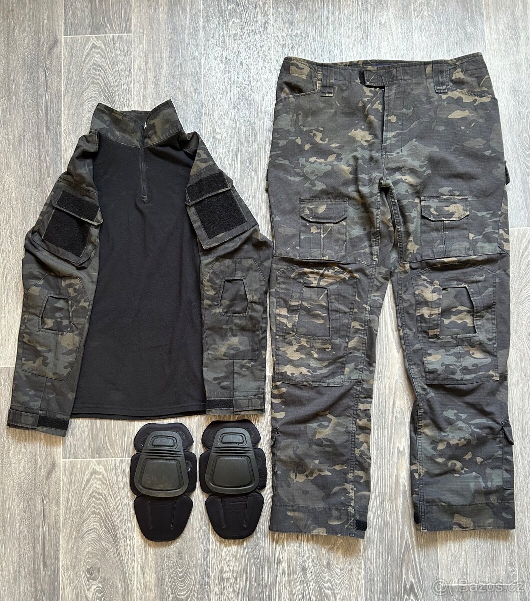 Prodám: airsoft. taktická, bojová uniforma Black Multicam