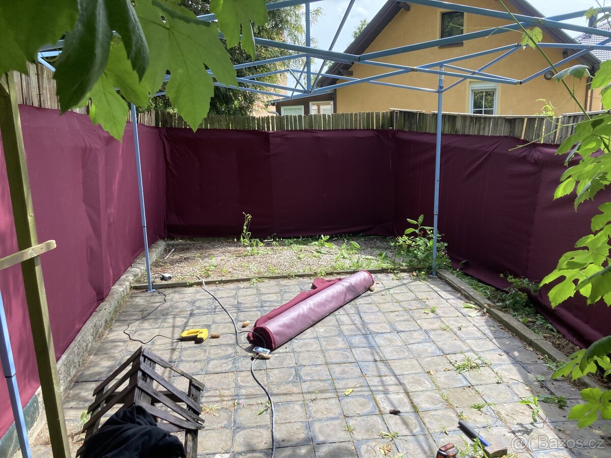 Přírodní odolná látka role 150cm/ 25 bm