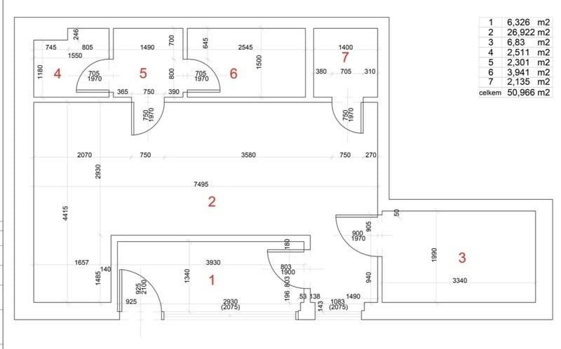 Prodej apartmánu, 51 m2, Praha 9 - Letňany, Třinecká