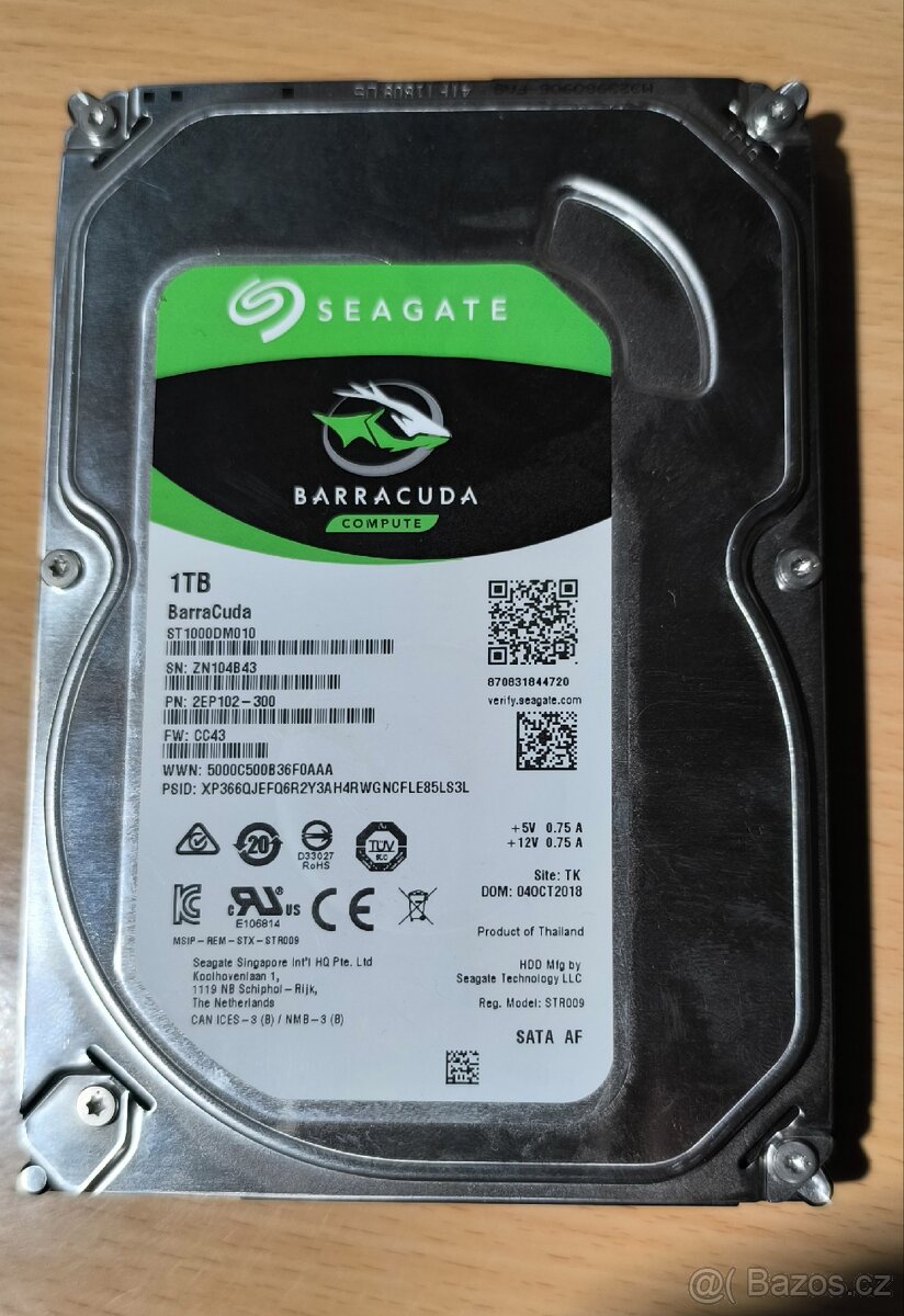 Seatage BarraCuda 1TB