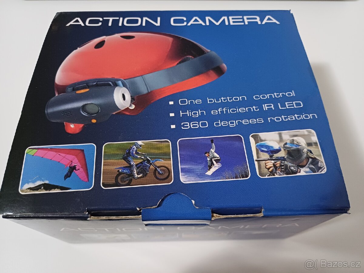 Outdoorová kamera na helmu