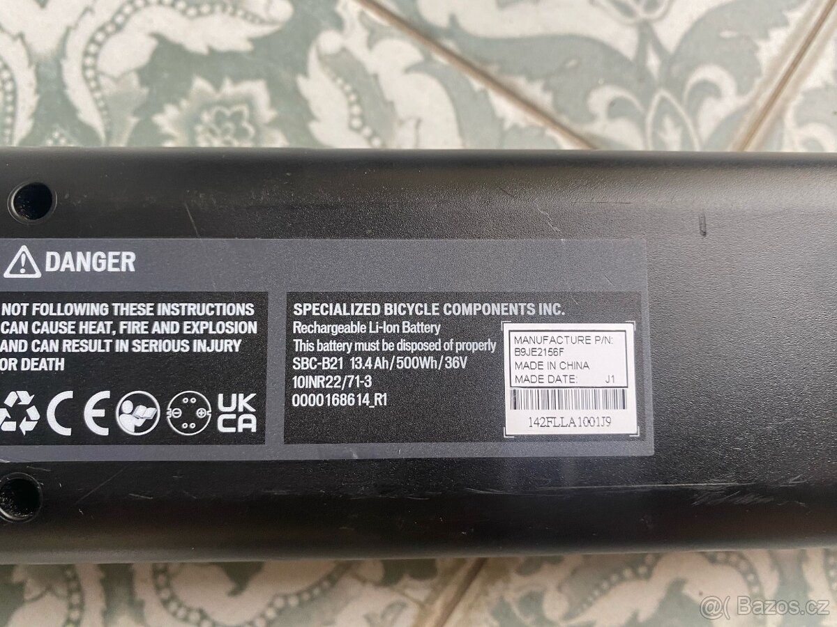 Baterie Specialized M3 Turbo LEVO KENEVO 500wh