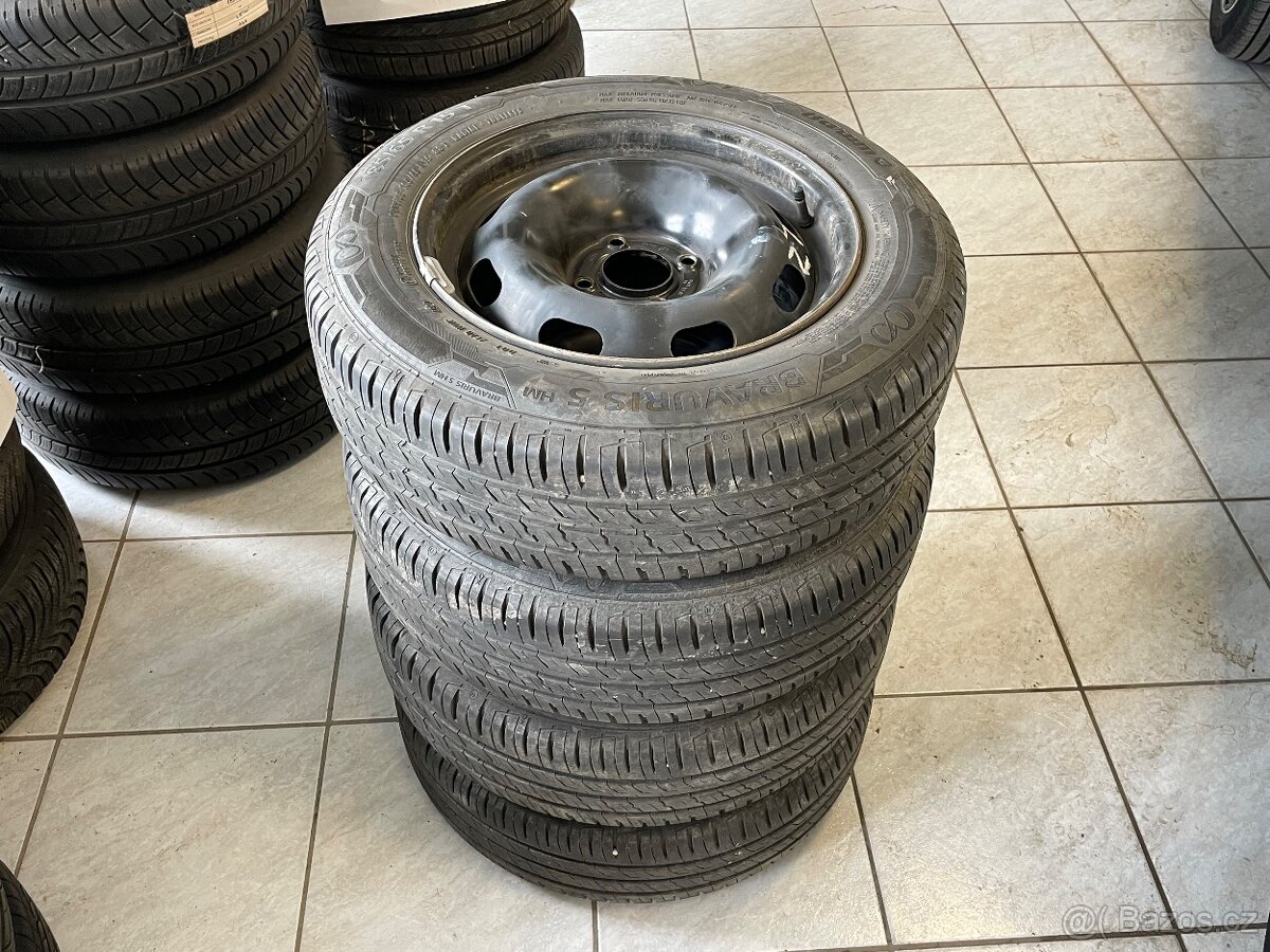 Plechové disky 4x108 6Jx15 + pneu 185/65 R15