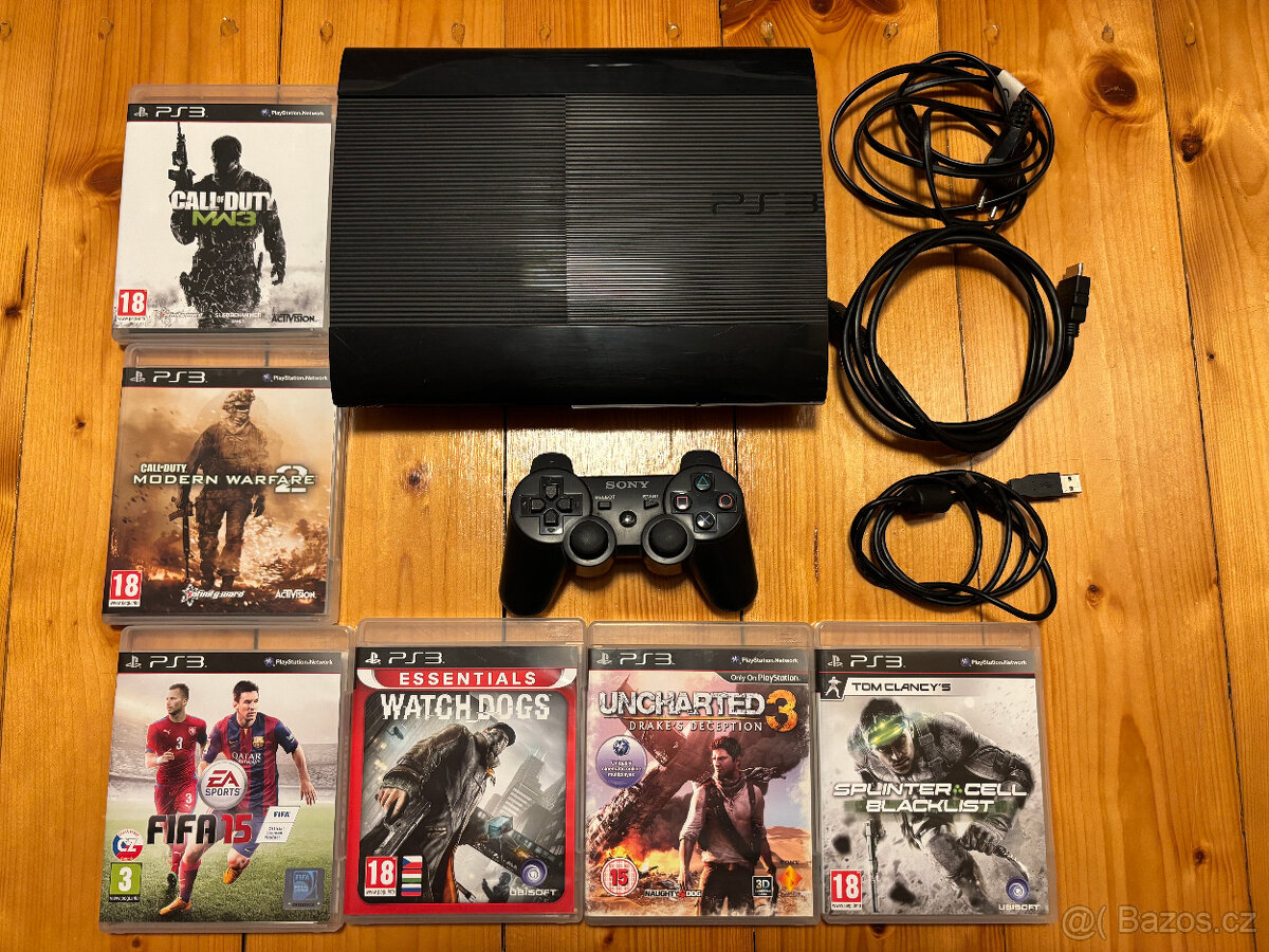 Konzole Playstation 3 SuperSlim - PS3 150Gb + hry