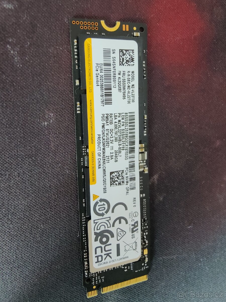 SSD 2TB M2 nvme Samsung PM9A1 ( 980 pro 2tb)