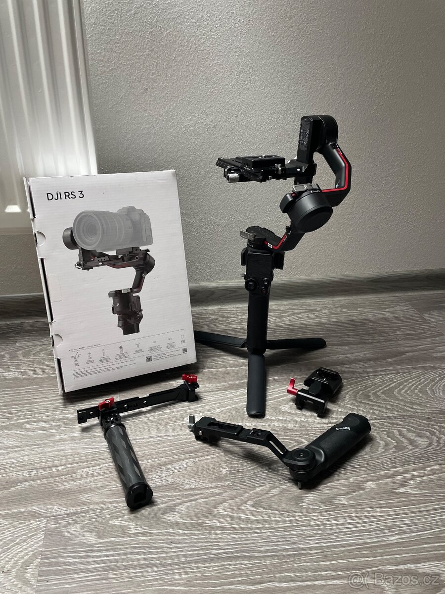Gimbal stabilizátor DJI RS3 + 2x rukojeť + vertical mount