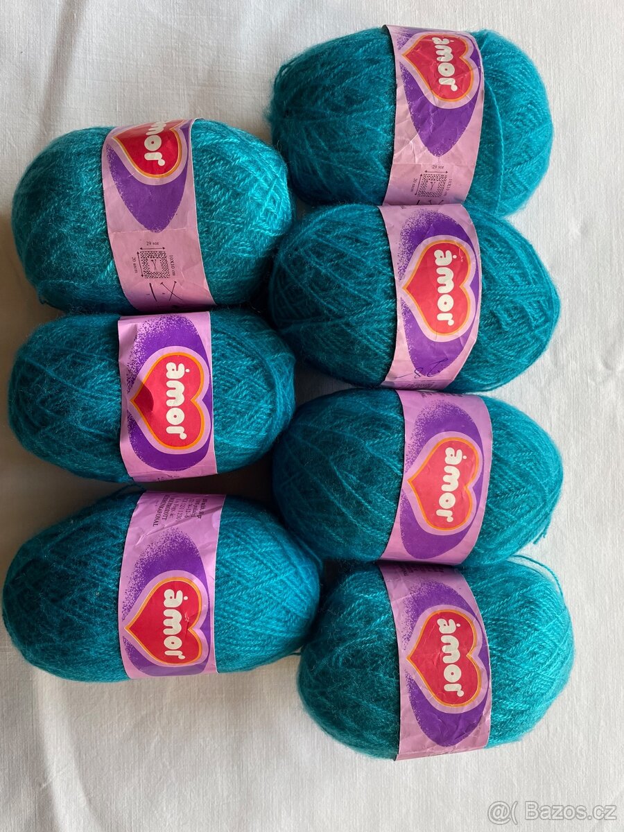 Pletací vlny Ámor 7 ks