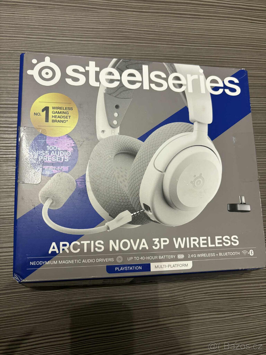 NOVÁ Herní sluchátka SteelSeries Arctis Nova 3PW White