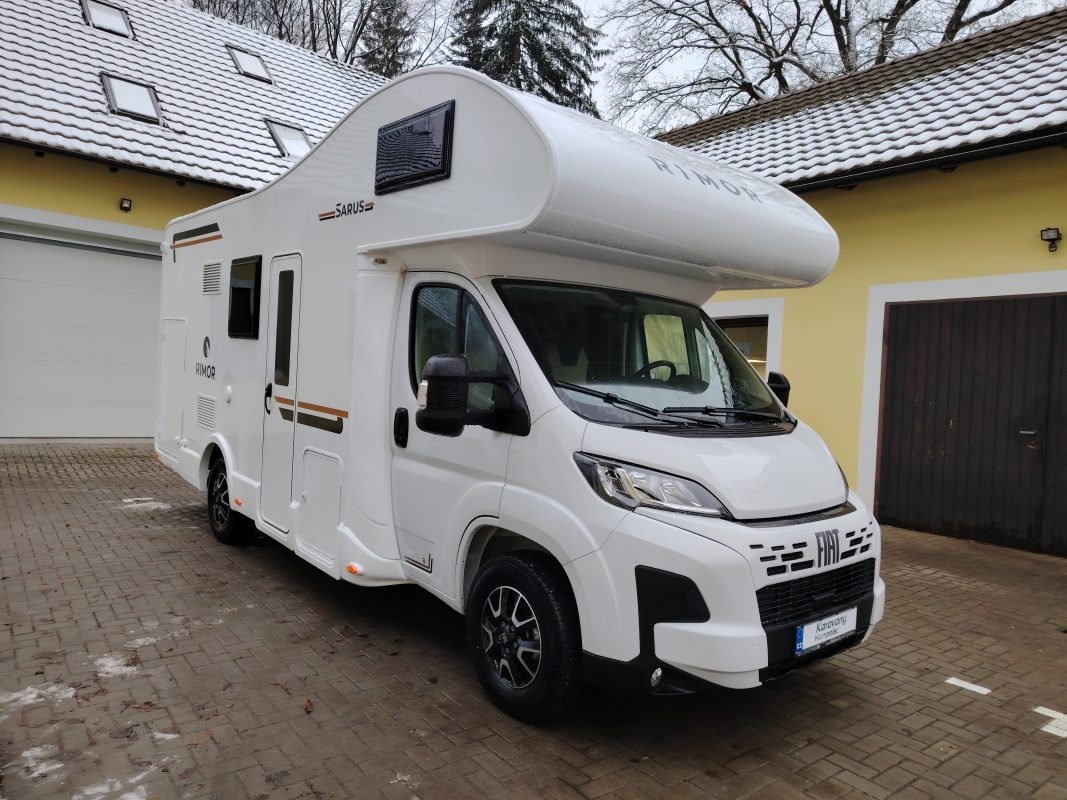 NOVÝ obytný vůz Fiat Ducato, Rimor, SARUS 8