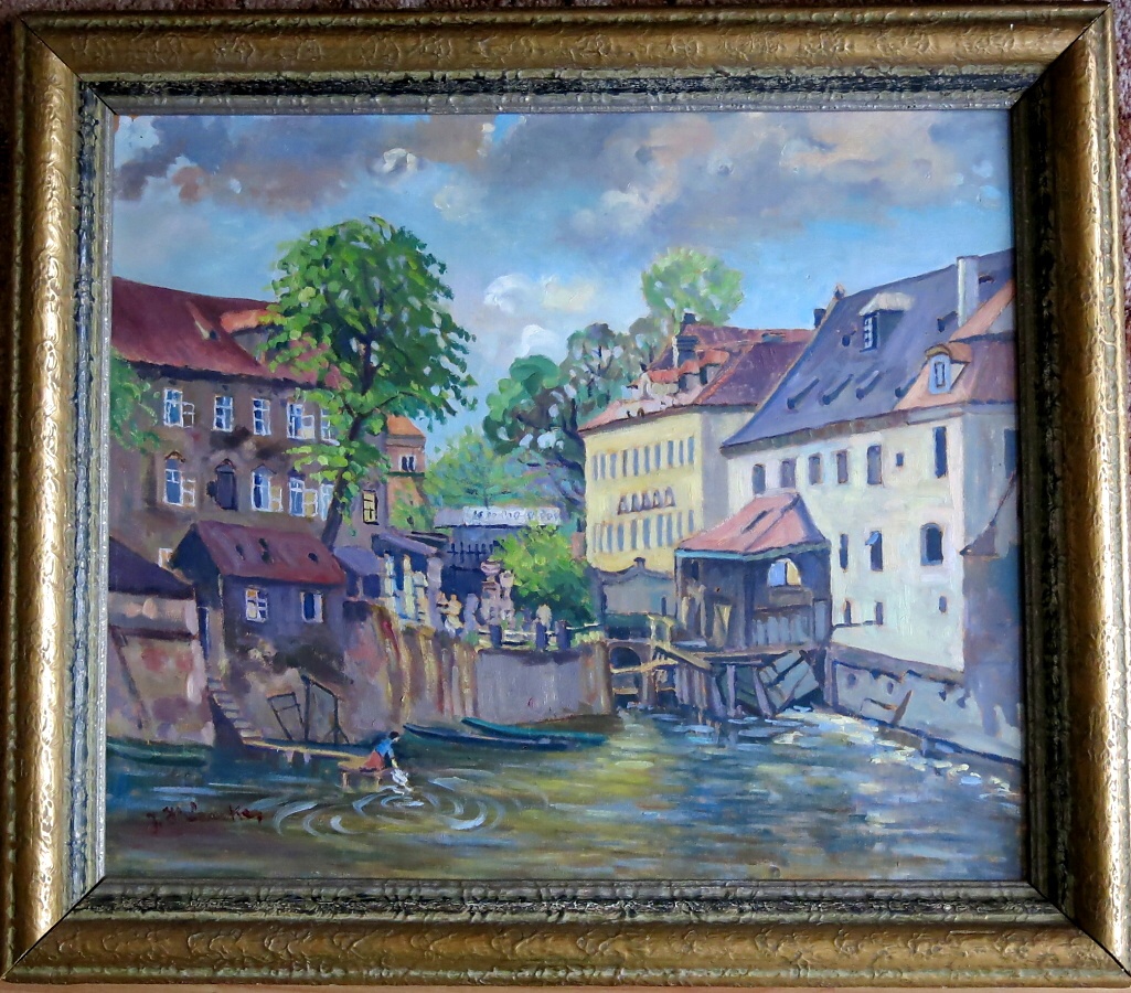 obraz staré Prahy
