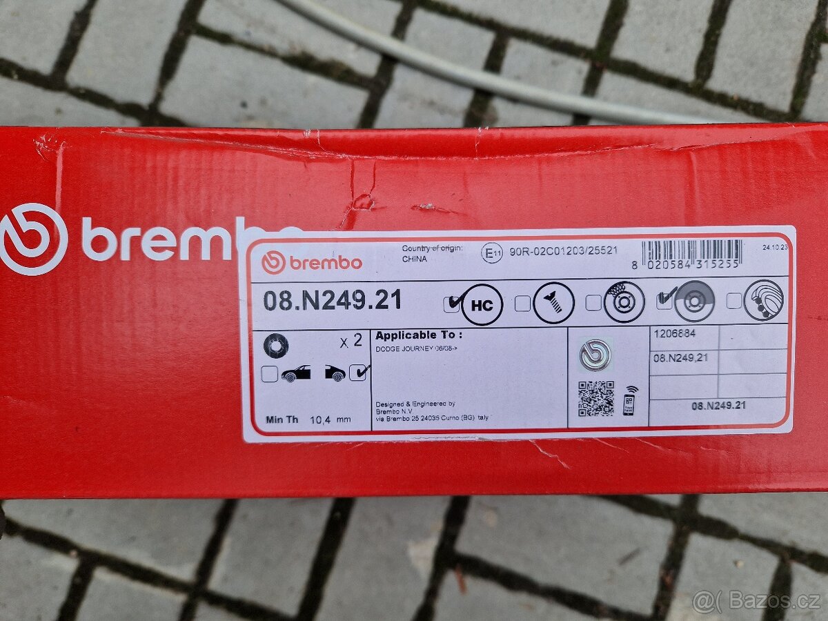Brzdové kotouče zadní Fiat Freemont, Dodge Journey