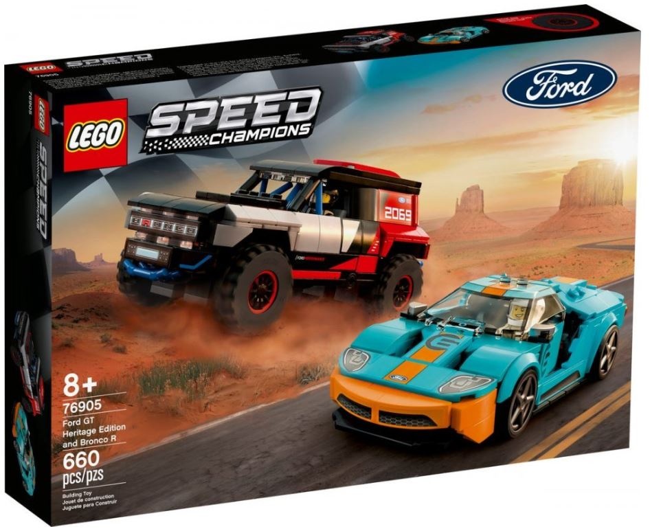 Prodám LEGO 76905 Ford GT Heritage Edition + Ford Bronco R