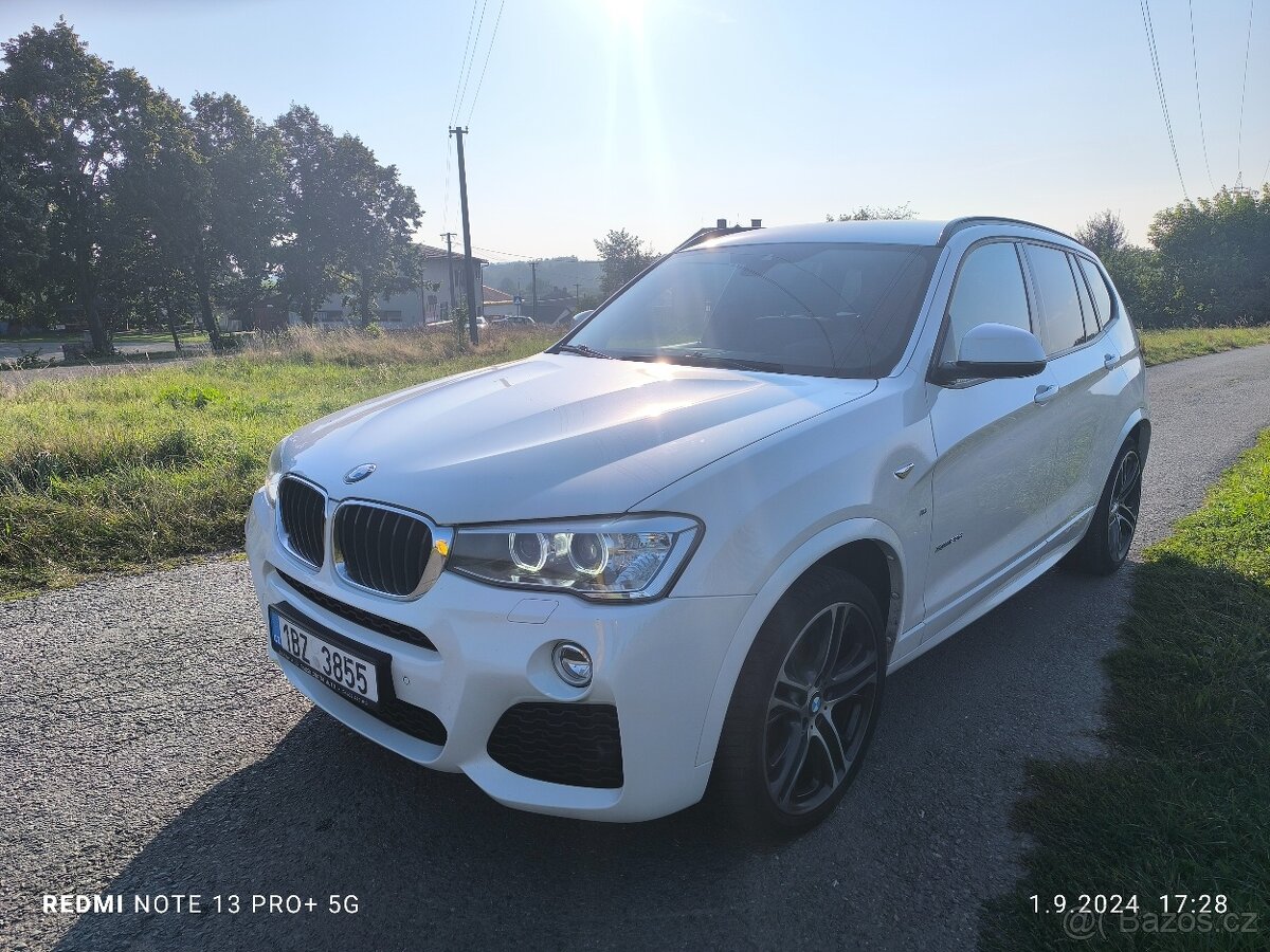 BMW X3 2.0d M-paket, 2016,140kw, 161tis. km- NEHAVAROVANÉ