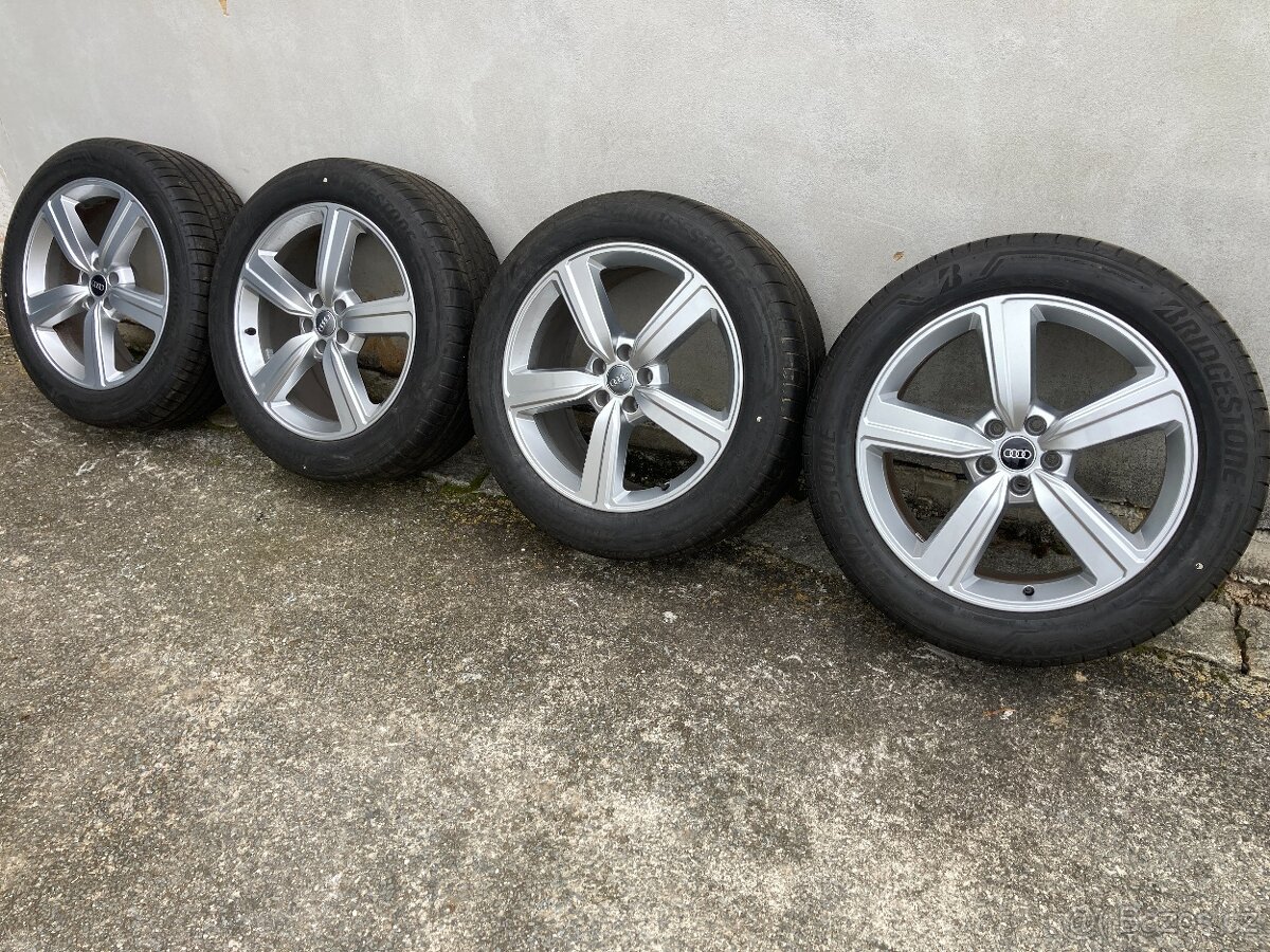 ALU KOLA ORIG AUDI 255/50R 20 BRIDGESTONE ALENZA TOP STAV