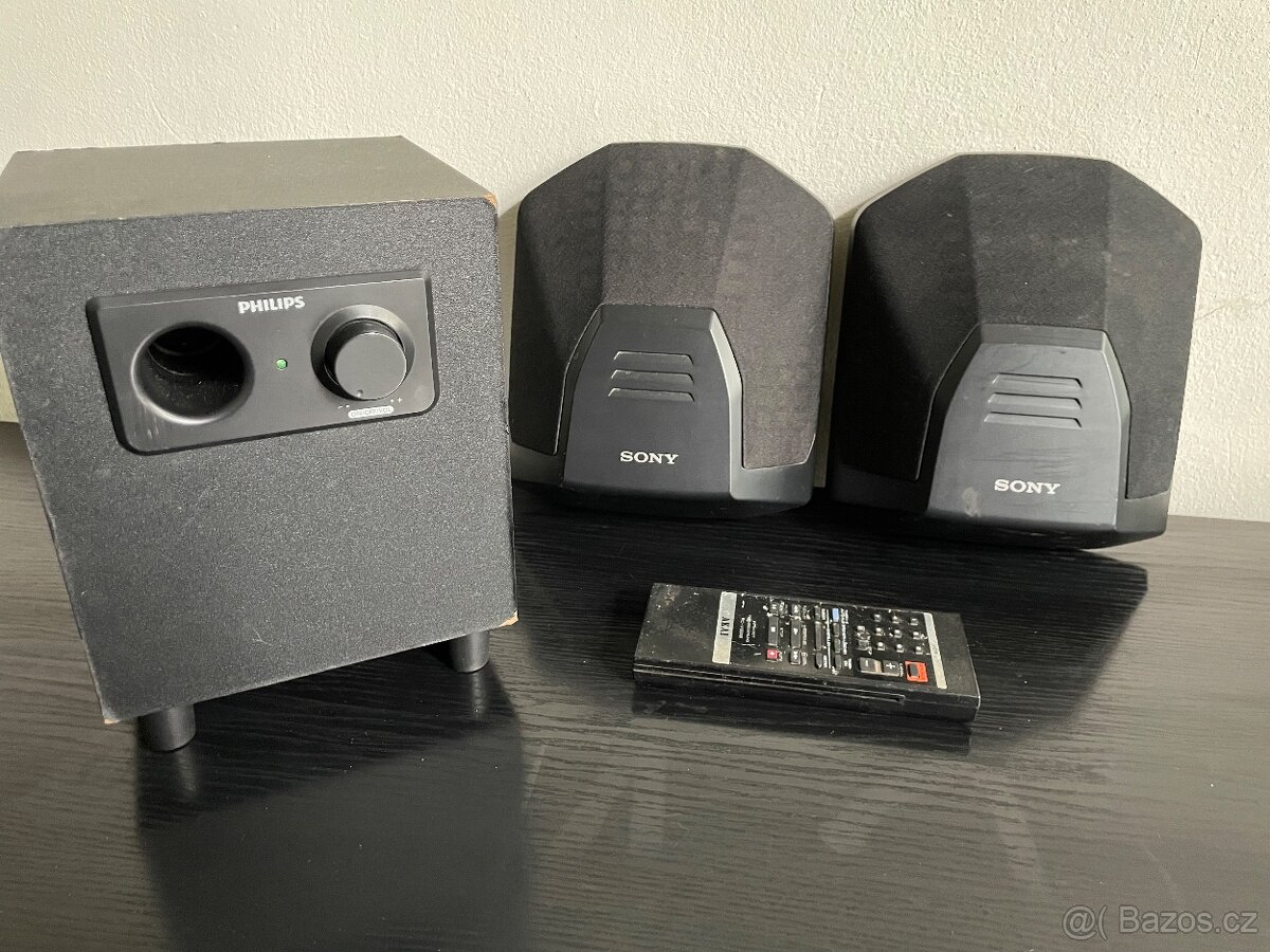 Reproduktory Sony + Dálkový ovladač Akai