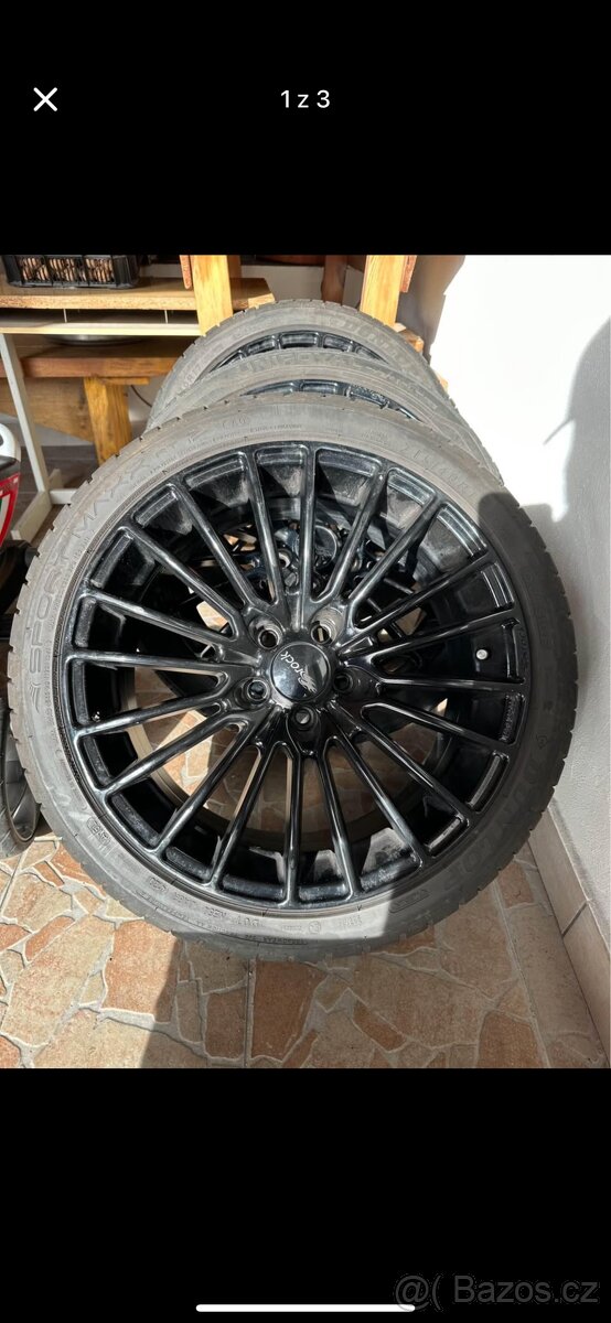 Alu 5x100 Brock R17 pneu 215/40r17