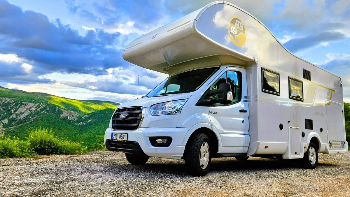 půjčím nové obytné auto CI Horon 90 M - velká alkovná pro 5