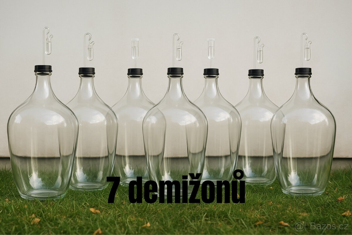 Demižony 20 litrů, 10 litrů