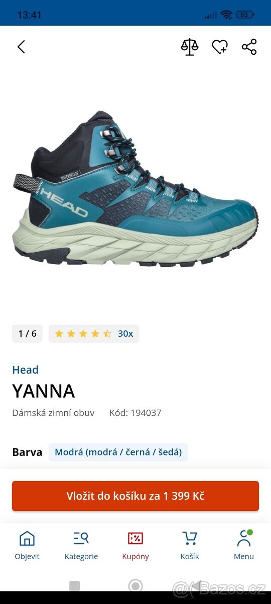Dámské zimní boty Sportisimo Zn Head vel 37 skvělý stav v zá
