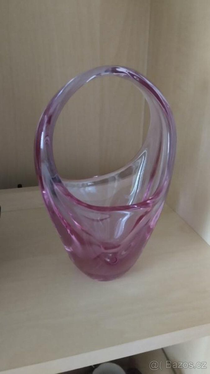 RETRO KOŠÍČEK HUTNÍ SKLO - 2 DRUHY