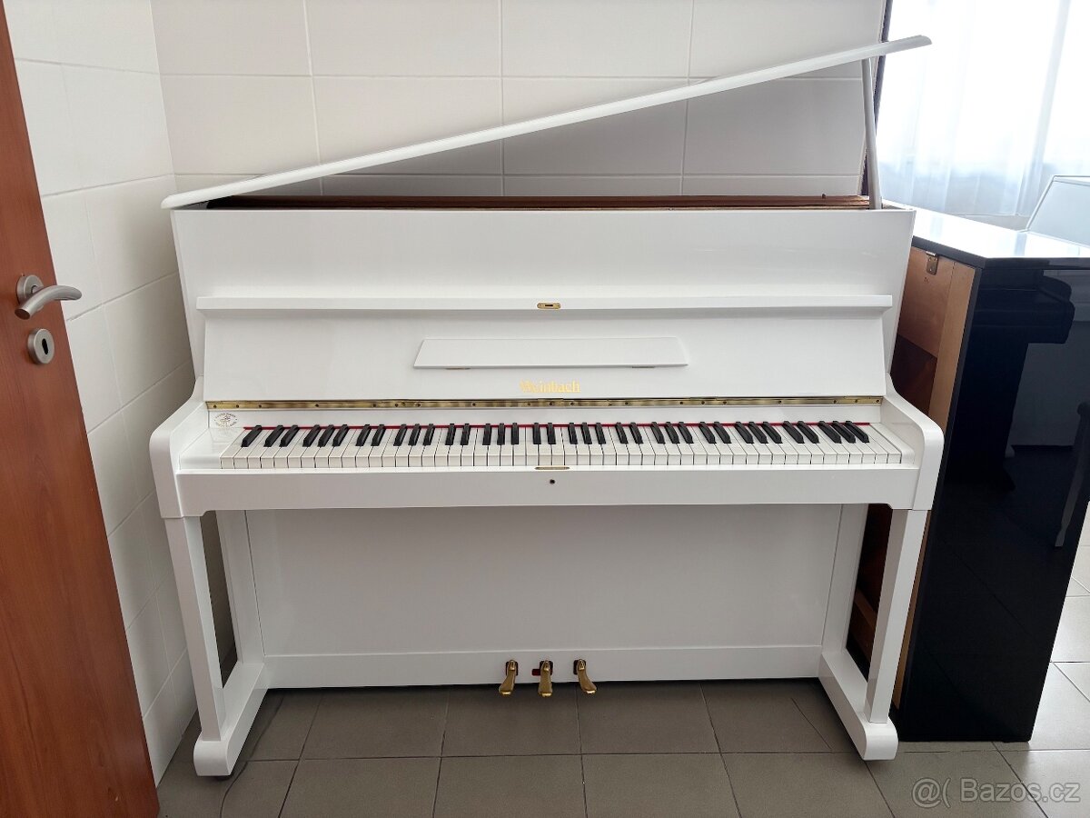 Klavír - české bílé piano Weinbach 006PB