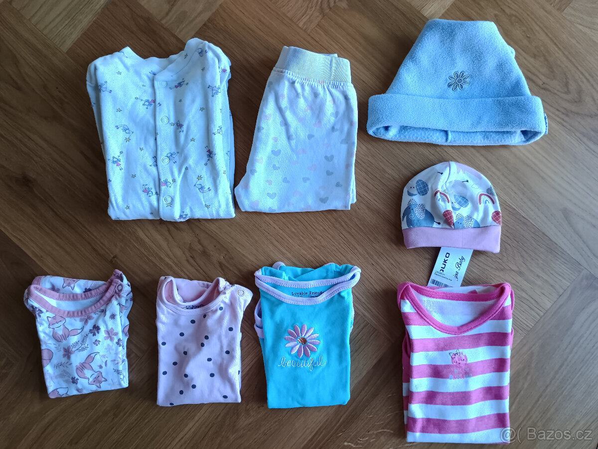 Dívčí kojenecké oblečení vel. 50 - vel. 80